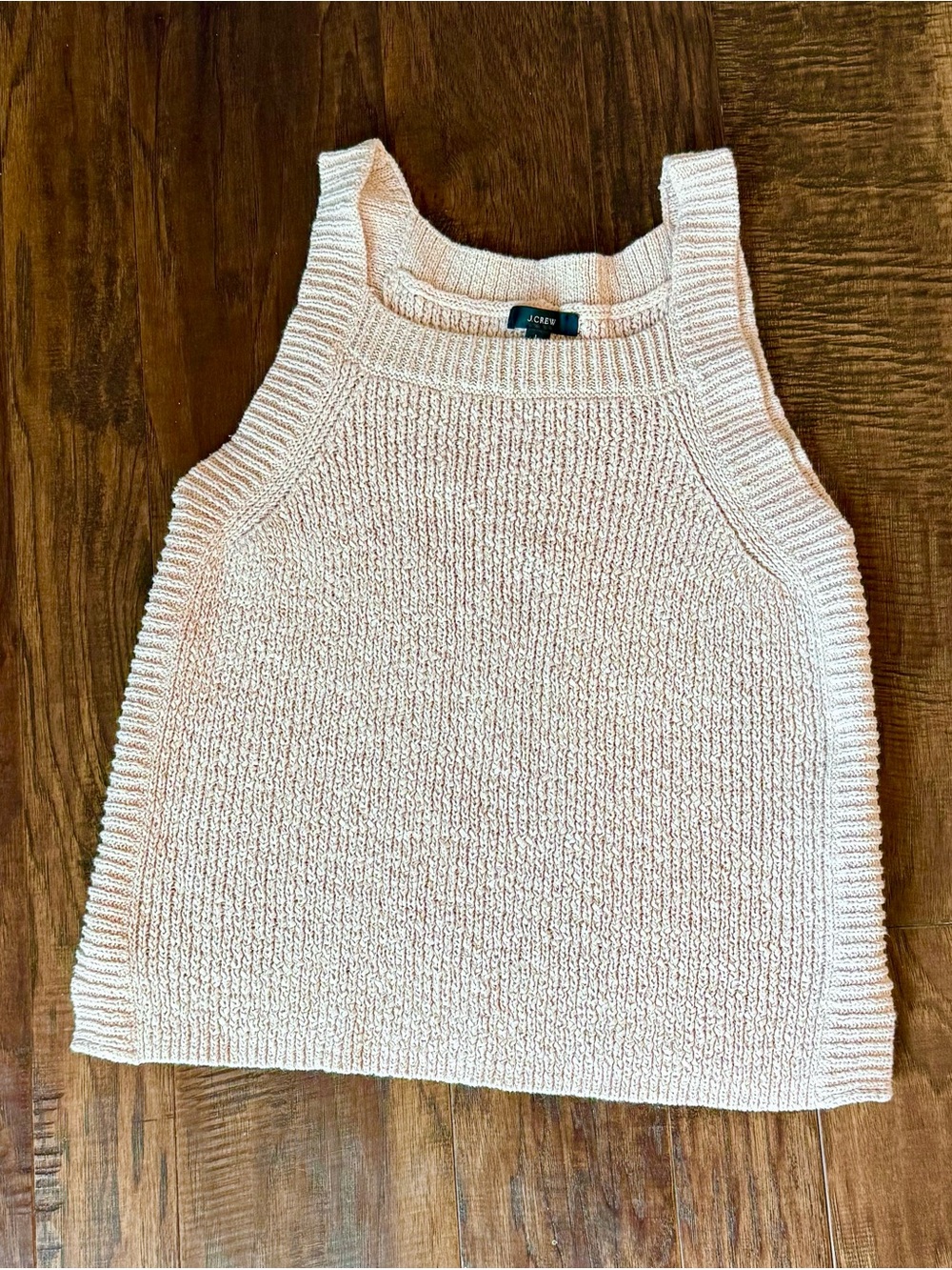 J. Crew Blush Sleeveless Knit Tank Large